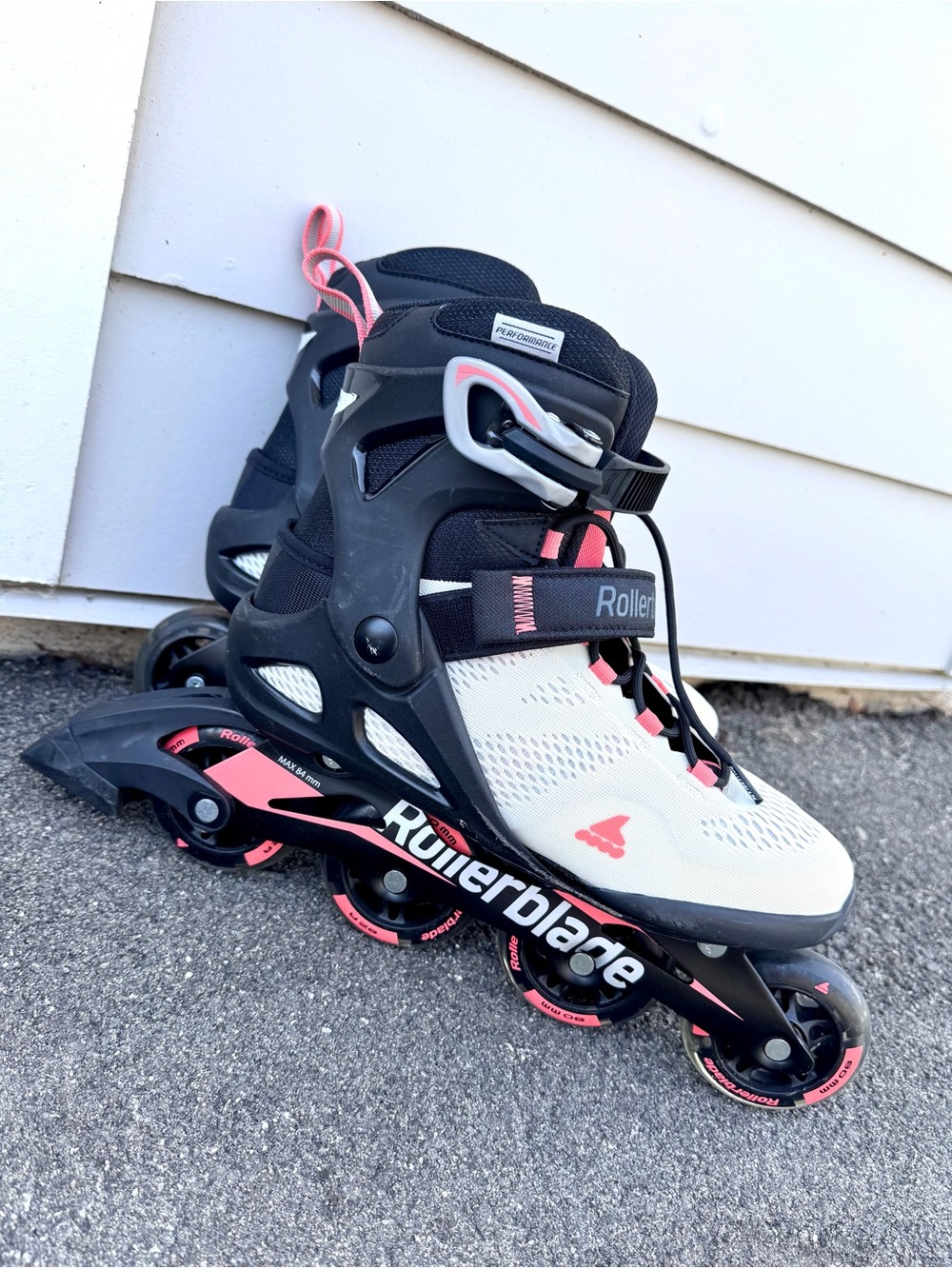 Rollerblade Macroblade 80 Women’s Inline Skates - Gray & Pink, size 9